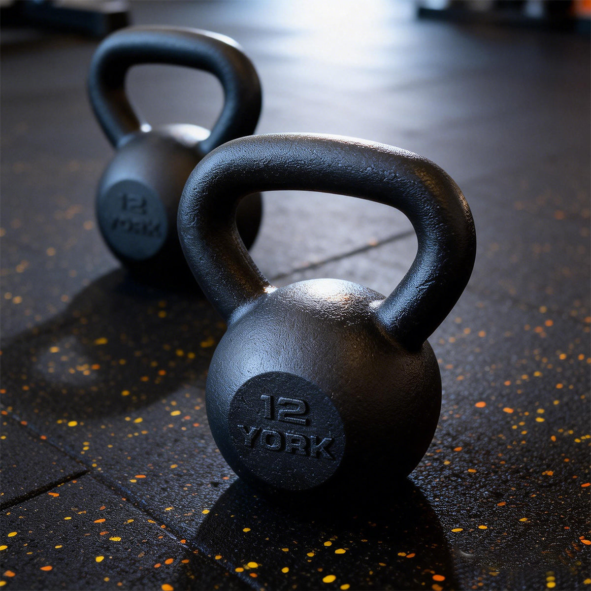 York Barbell Hercules Cast Iron Kettlebell premium finish